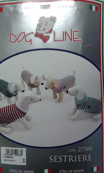Dog Line Maglioncino per Cani modello Sestriere misura 21 colore verde e nero